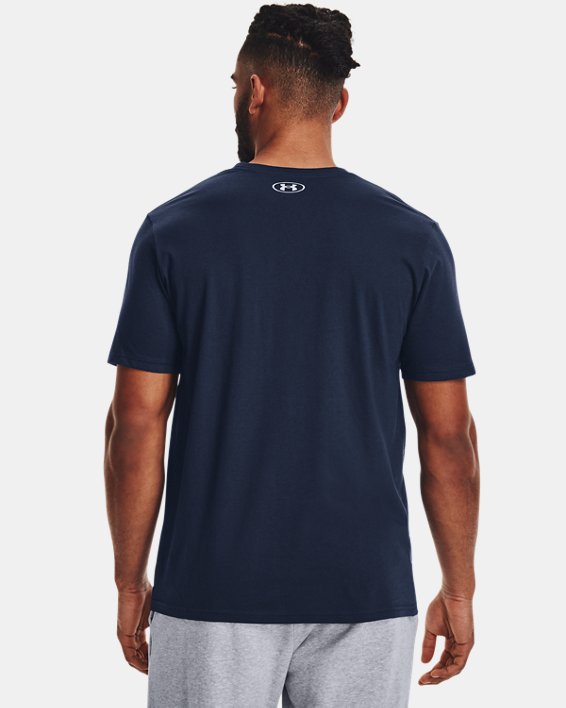 Men's UA Sportstyle Logo T-Shirt, Navy, pdpMainDesktop image number 1